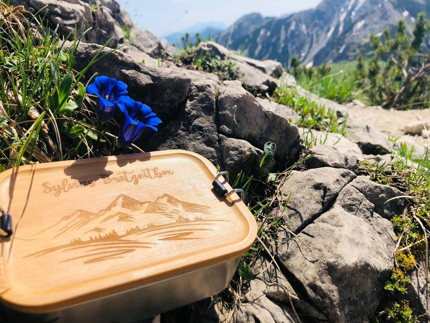 Brotdose personalisiert | Brotdose Kinder | Bergzeit | Brotzeitbox | Lunchbox | Brotzeitdose | Pausendose | Gipfelbrotzeit Dose | Bergdose